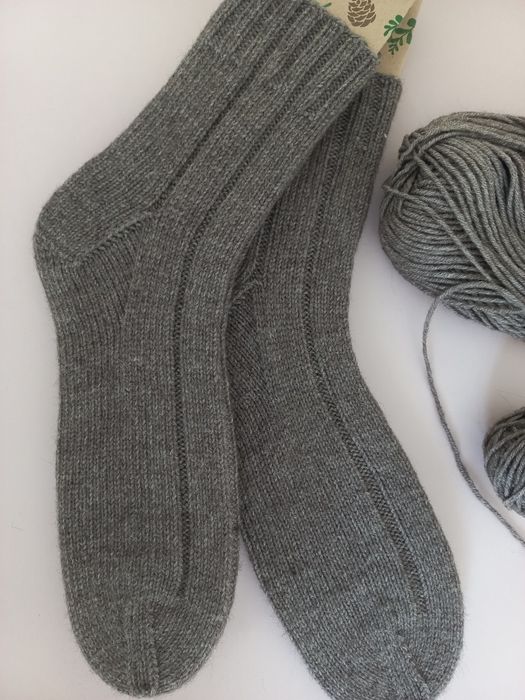 Носки шерстяные, носки вязаные ручной работы.