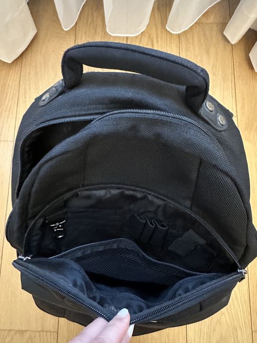 Vand rucsac Faraway, negru, multiple buzunare exterioare si interioare