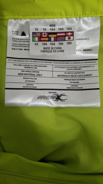 Pantaloni ski Spyder 164