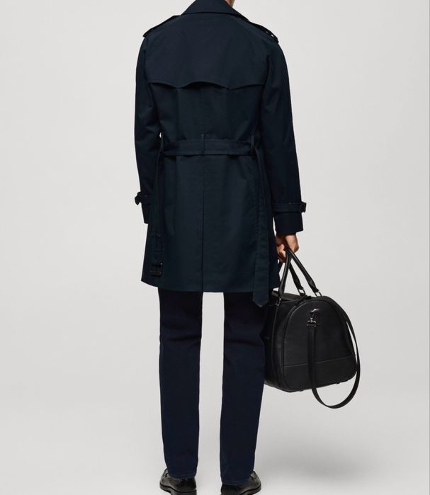 Trenci Nou MANGO MAN hidrofob cu cordon - S