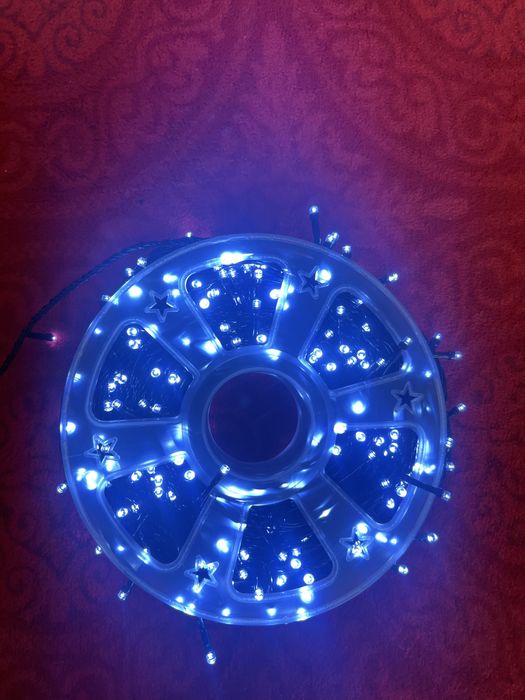 Ghirlandă luminoasă LED 100 metri – alb rece