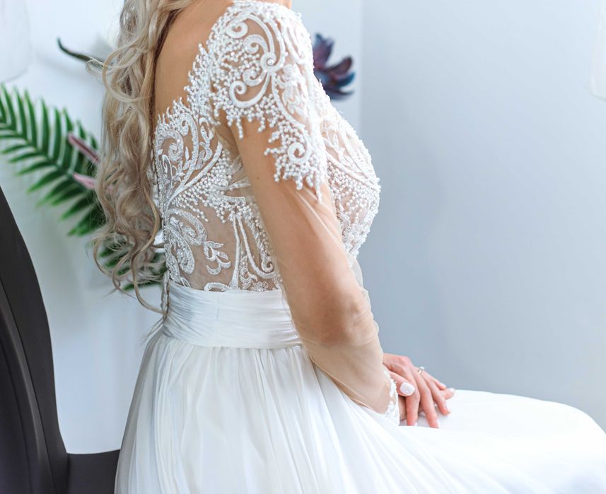Rochie de mireasa din matase