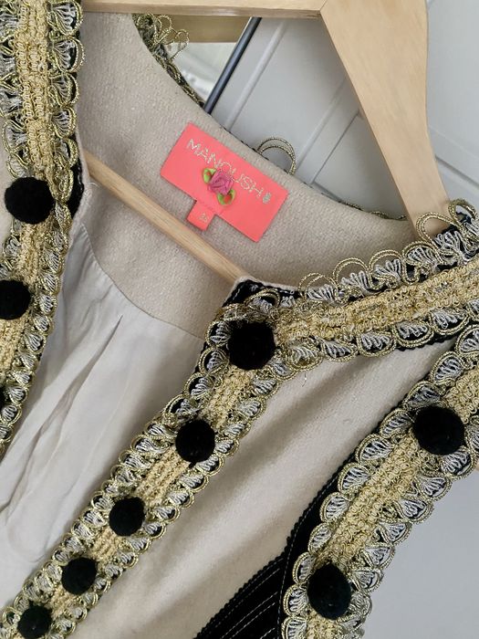 Vesta din lana cu aplicatii Manoush, masura 36/S