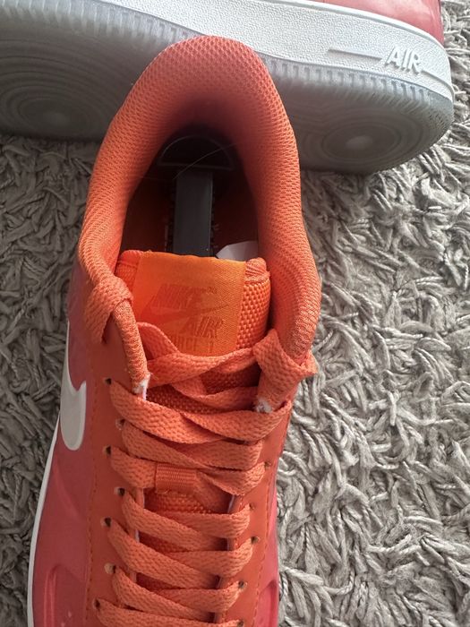 Nike Air Force 1 Foamposite Orange/White Size EUR 42.5