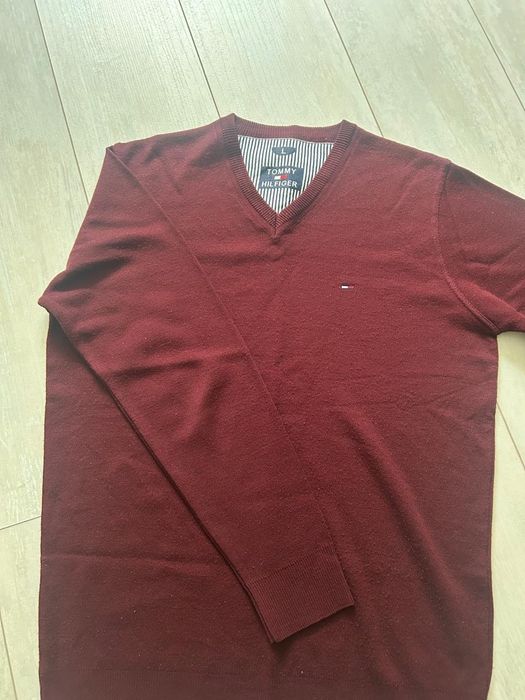 свитер бордовый Tommy Hilfiger