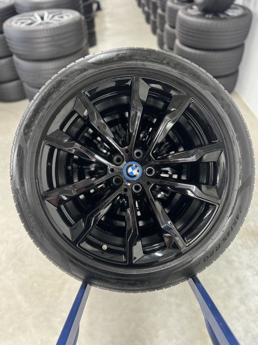 Jante Bmw X3 X4 R20 G01 G02 Negru 699M Originale Pirelli Runflat de vara 2023