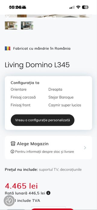 Mobila living domino noua