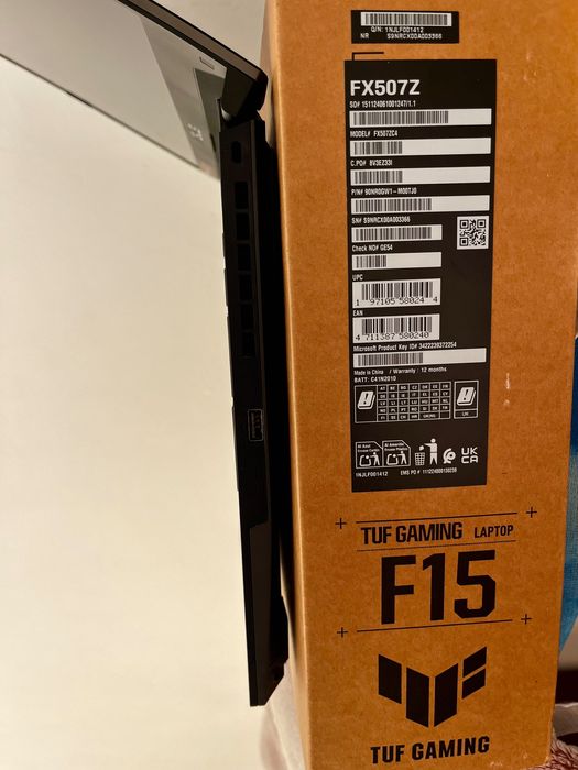 Asus Tuf F15 fx507z