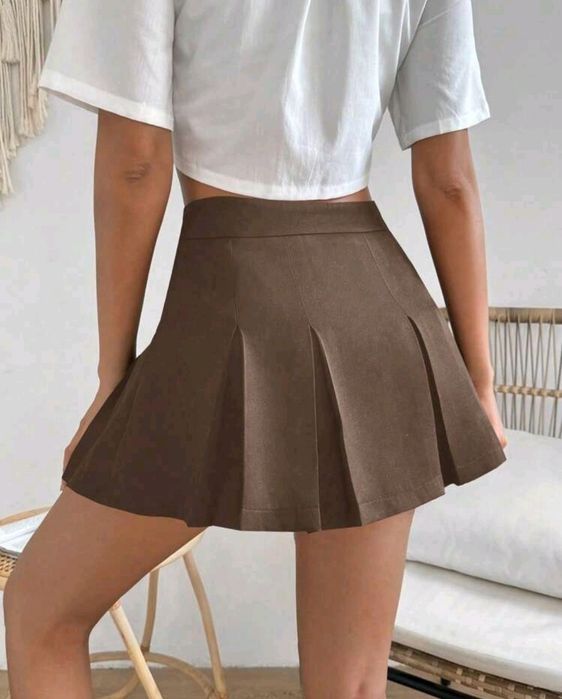 Кафява пола-панталон