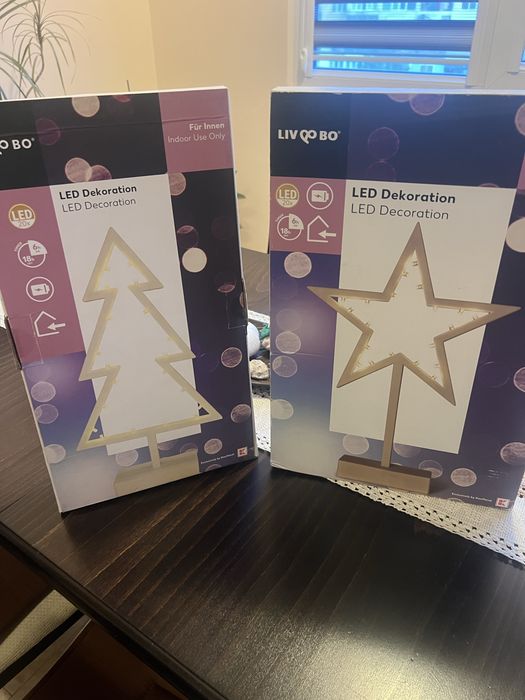 Светлодиодна коледна лед декорация с батерии