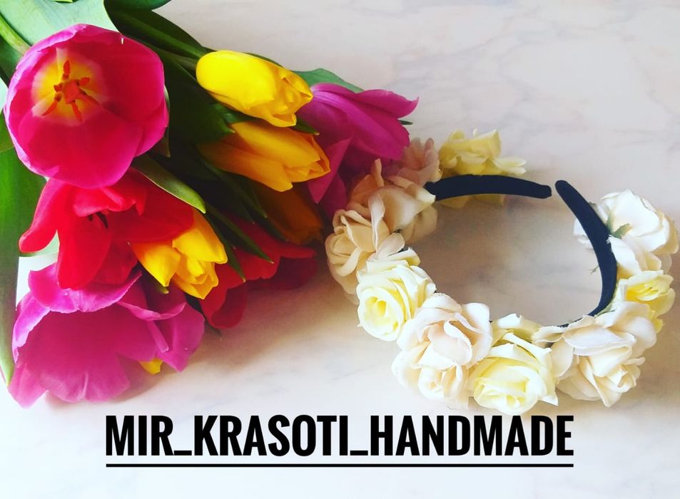 Подарок для любимых!ободки ручной работы.