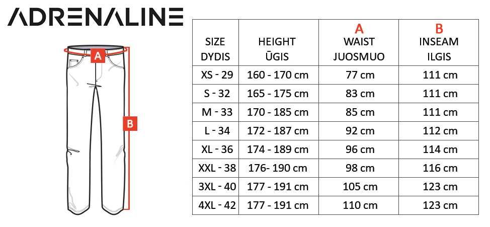 Дънки за мотор ADRENALINE REGULAR 2.0 Blue
