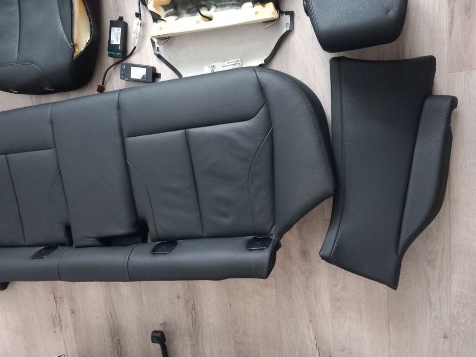 Interior scaun bancheta spate piele neagra încălzită BMW F34 F30 F20