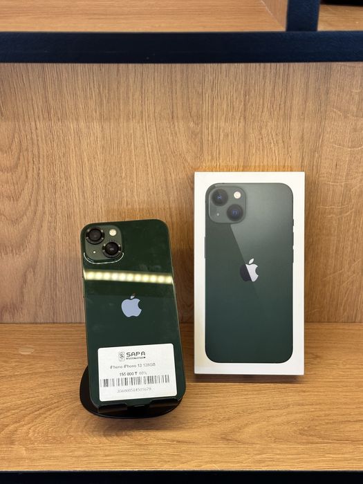 айфон 13 зеленый 88% идеал