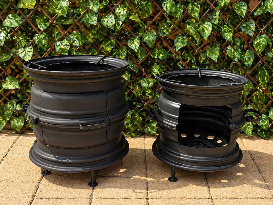 Set sobă din jantă + disc grătar aluminiu 60 cm – 399 lei