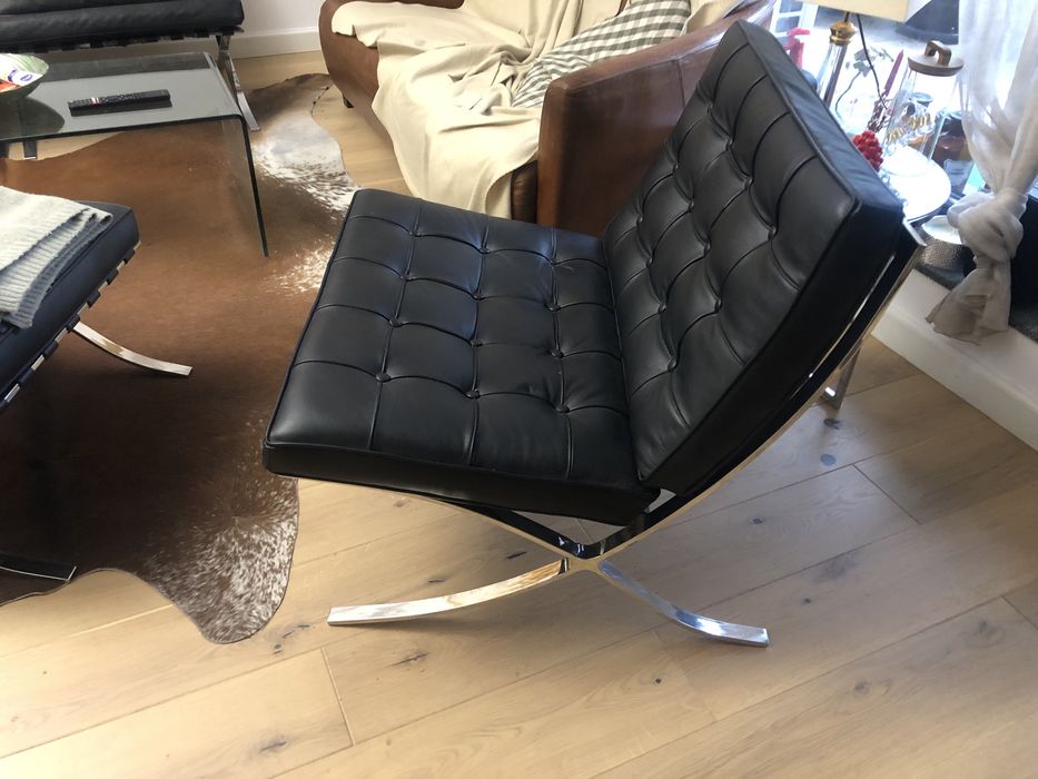 Set BARCELONA,piele+chrome,design  KNOLL :