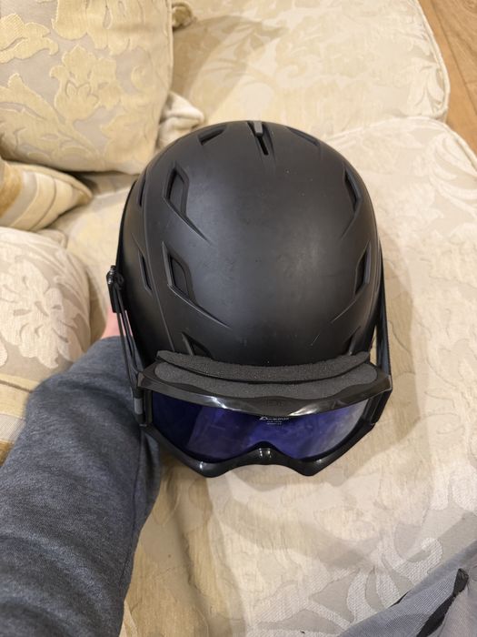 Casca de ski Smith matte black+ochelari cadou