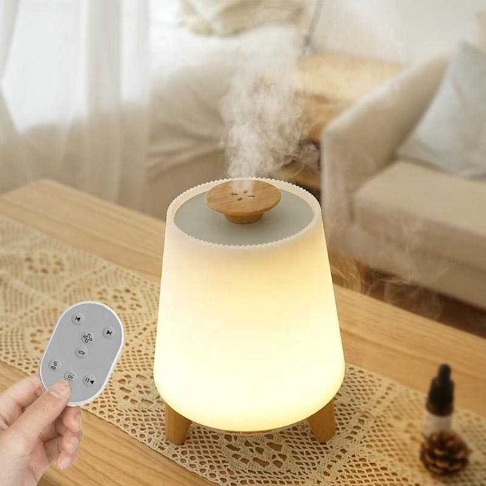 Арома дифузер STELS, 300 мл, Ултразвуков, 7 LED цвята, Bluetooth