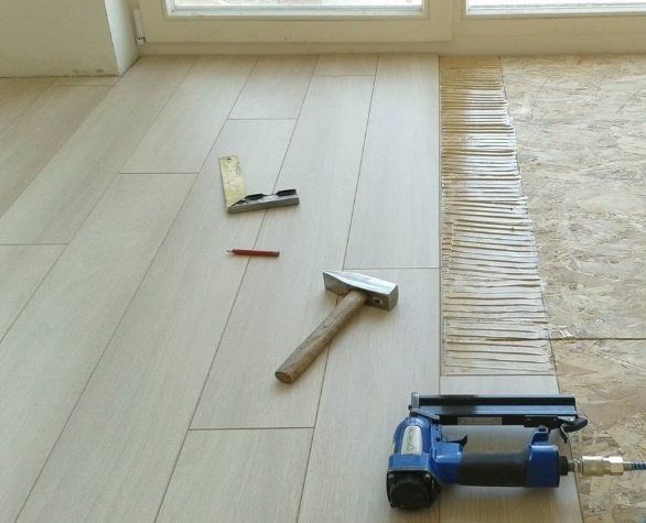 Укладка ламината линолеума и других напольных покрытий