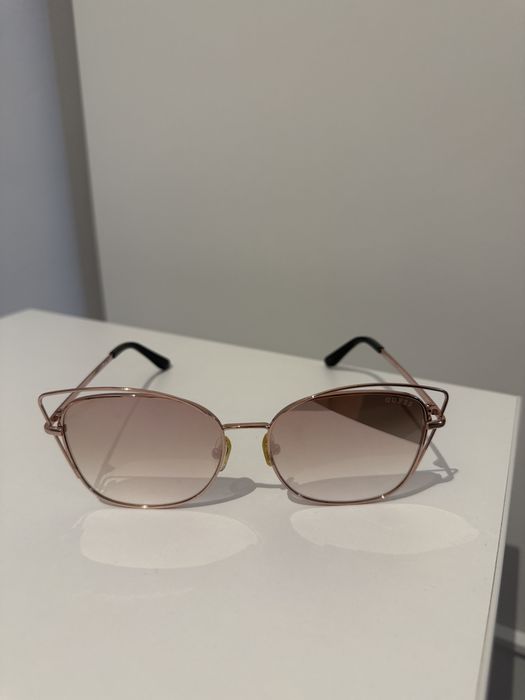 Ochelari de dama de soare Guess auriu-roze