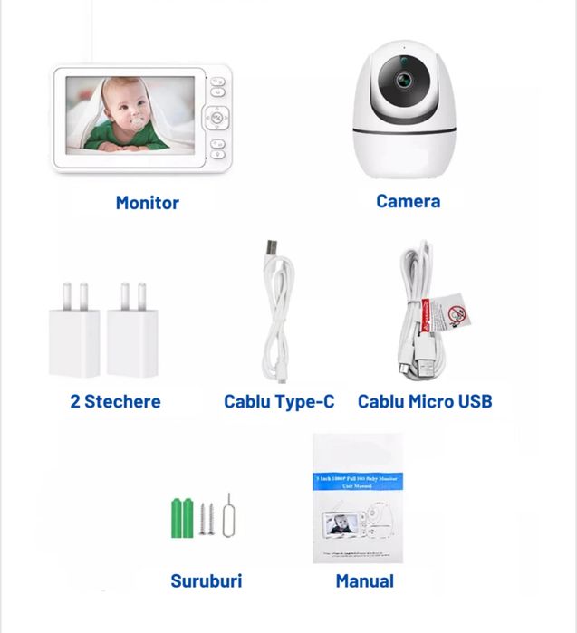 Monitor Wireless Bebelusi- WOWSTEP