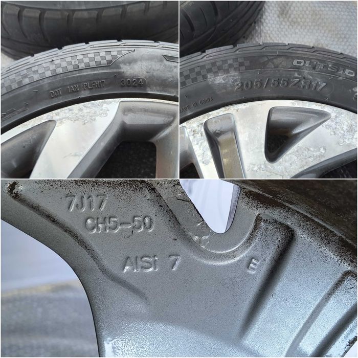 Set 4 Jante Aliaj R17 5x108 Citroen C4 Picasso II / Model Zephyr / Cod OEM 96770901ZV (12A)
