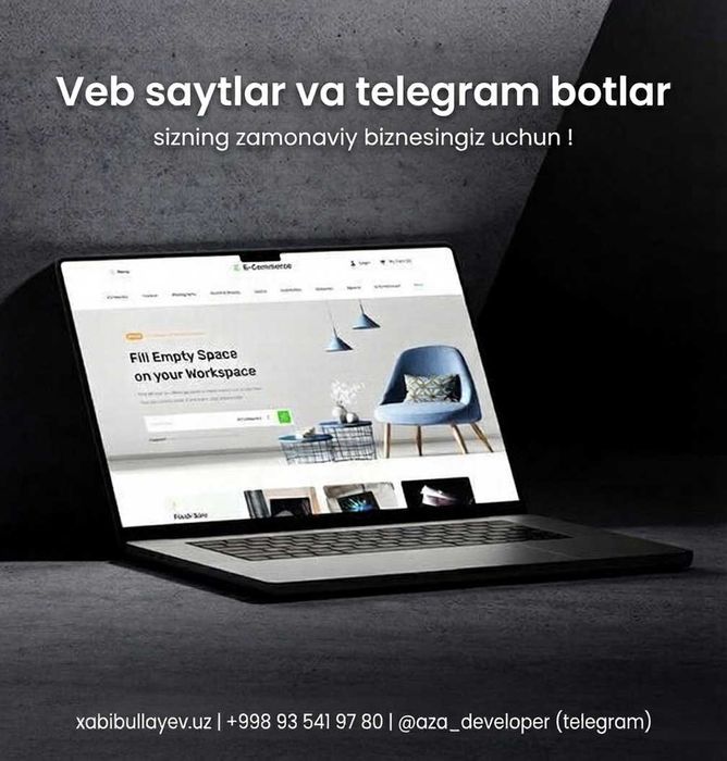 Professional Veb-sayt va Telegram Bot Yaratish Xizmatlari