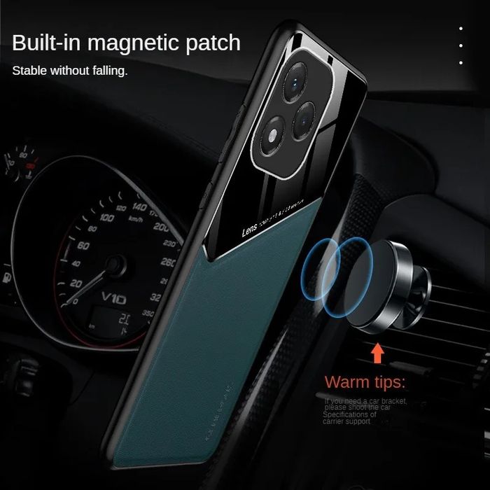 Honor 400 Pro / 400 Lite / 400 / GENEROUS Кожен кейс гръб с магнит