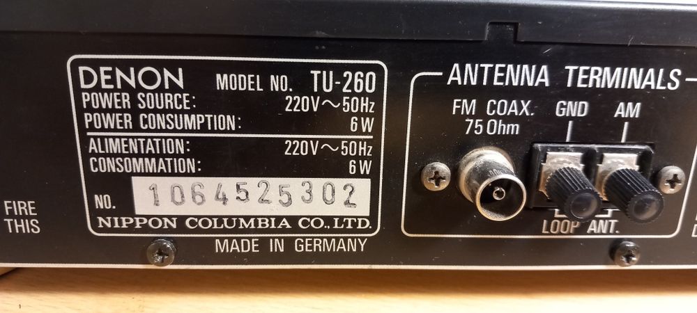 Радиотунер DENON