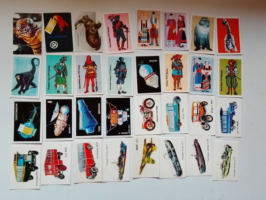 Колекция джобни календарчета – предимно от 80-те години