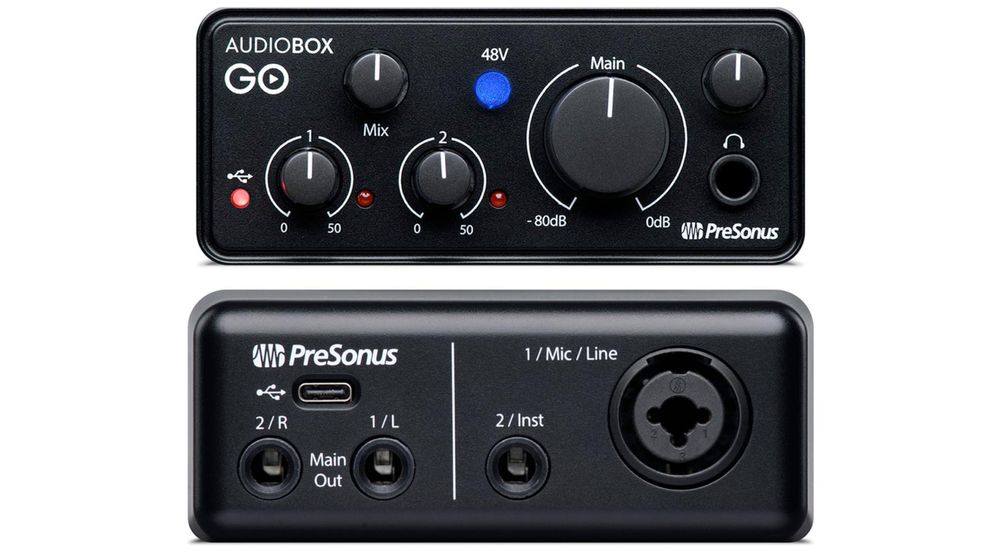 новая звуковая карта presonus audiobox go