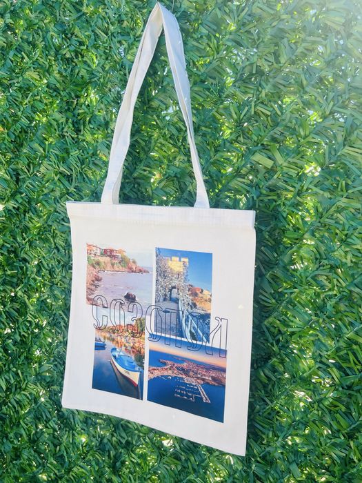 Рекламна текстилна Торба за многократна употреба с фирмено лого