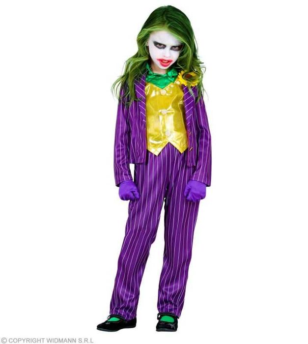 Costum Joker copii 116 cm 3-5 ani halloween carnaval petrecere