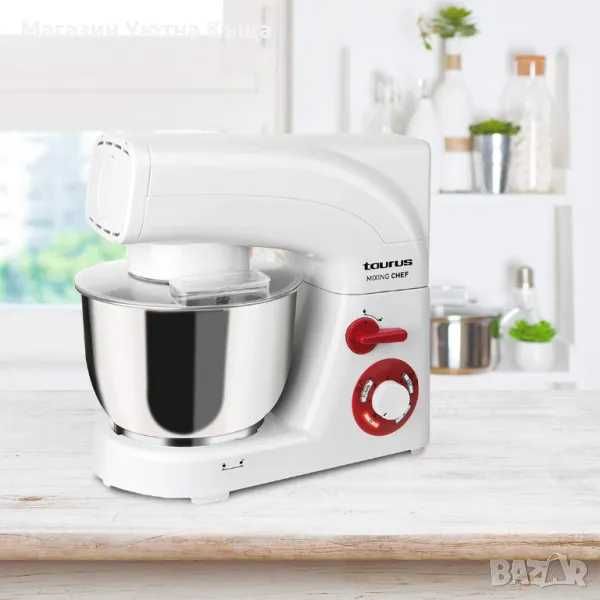 НОВ Испански Планетарен Миксер с ГАРАНЦИЯ 5.5л Taurus Mixing Chef