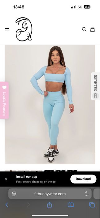 Клин и топ-комплект Fitbunny