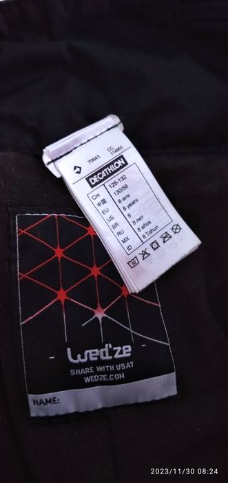 Pantalon schi Decathlon 8 ani + termice gratis