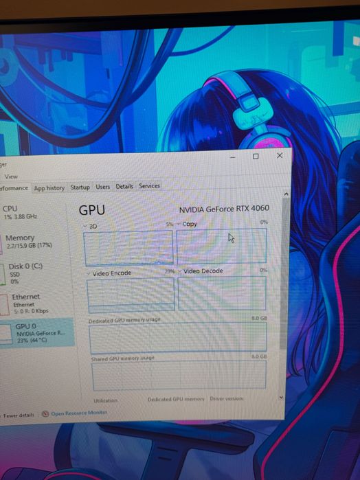 Pc gaming RTX 4060 cu procesor Ryzen 5 5600X