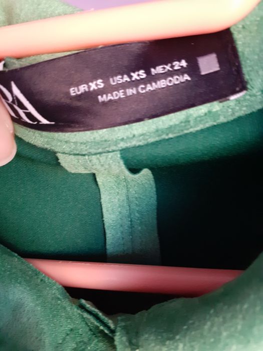 Camasa tip jacheta Zara marime XS, imitatie piele caprioara