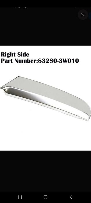 Хром накладка на дверь