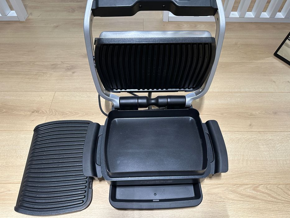 Gratar electric Tefal OptiGrill Elite GC750D30 + tavă coacere, 2000 W, 12 programe automate, suprafata gatire 30×20 cm, termostat reglabil 110-250 °C