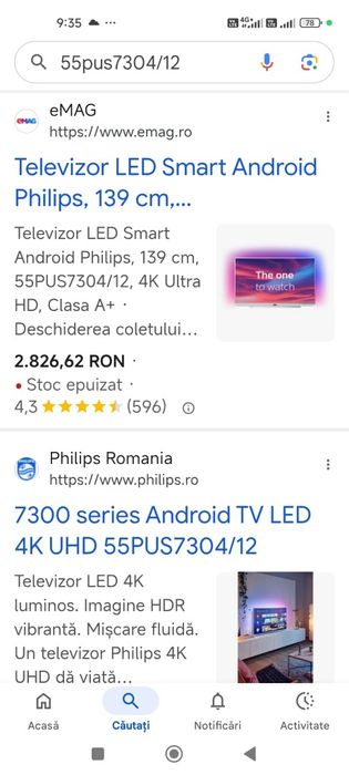 TV Smart 4k Philips  Foarte Mare !