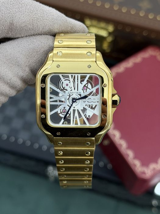 Cartier Santos Skeleton Gold 18k