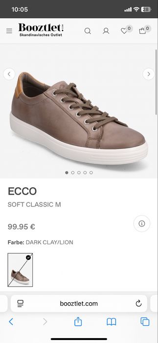 Pantofi Ecco Soft Classic marimea 44