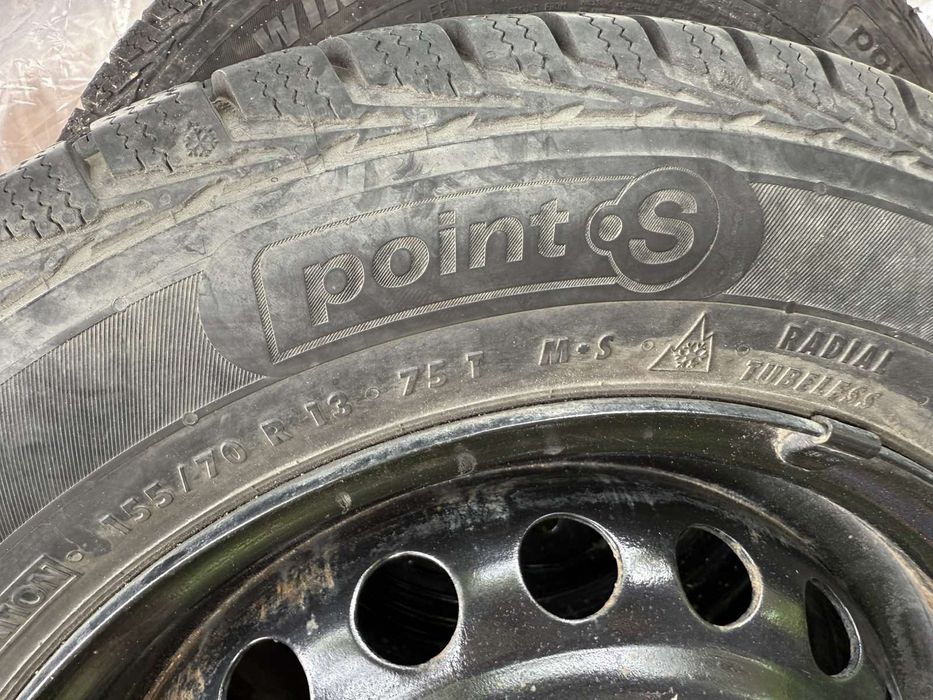 Продавам 4бр. зимни гуми с джанти 155/70 R13