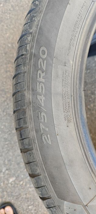 2шт Шины б/у hankook 275/45 R20