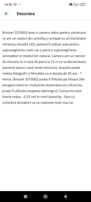 Cameră supraveghere video de vânătoare Bresser