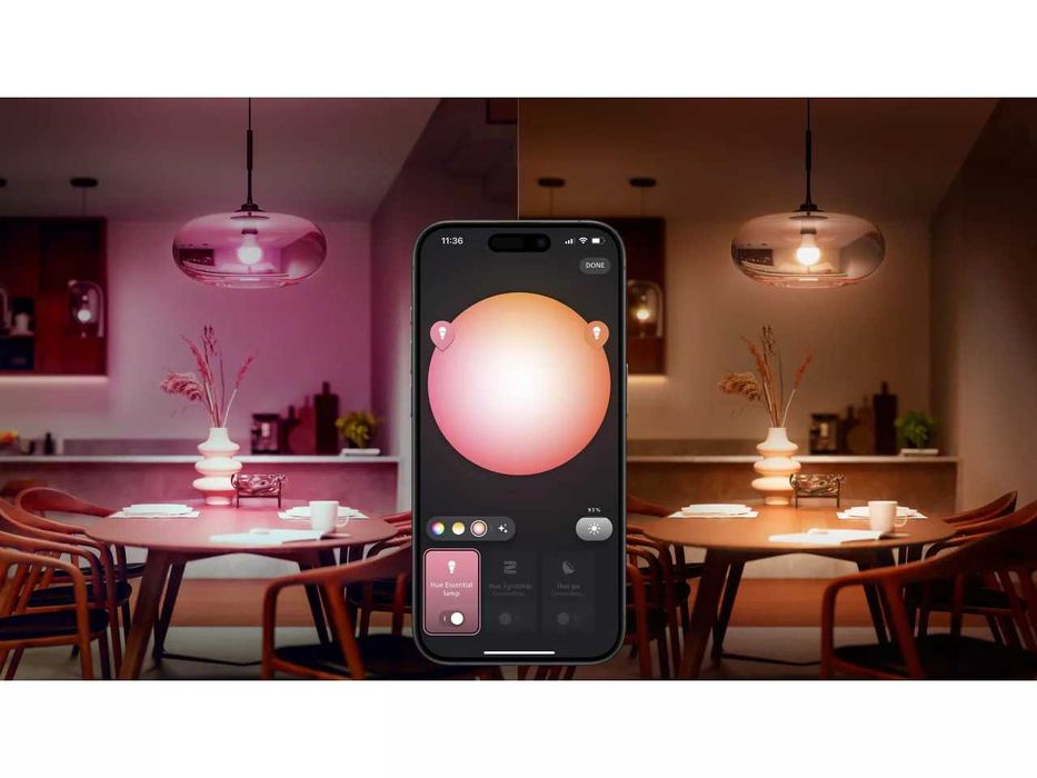 Комплект Philips Hue Essential A19 умни крушки  с Bridge или без