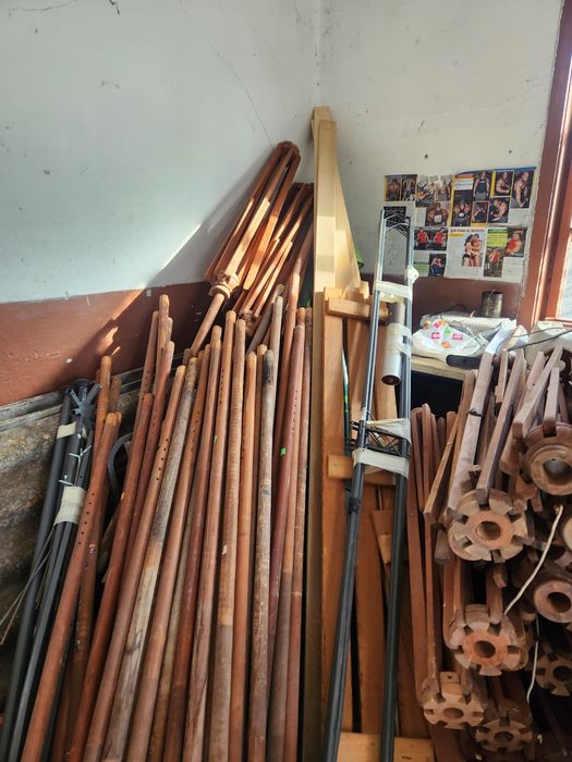 Дървени плажни чадъри