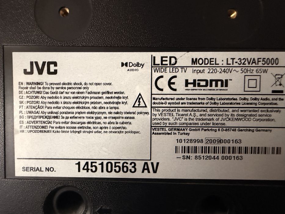 TV JVC  Smart Android diagonala 80