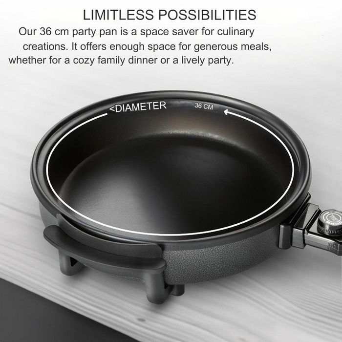 Голям електрически тиган с капак